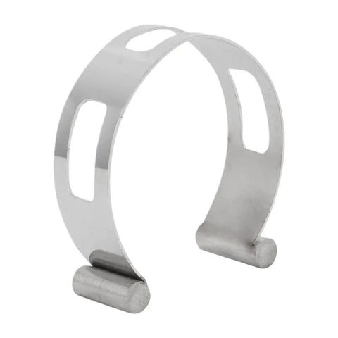 Heavy Duty Stainless Steel Exhaust Tacking Band Clamp For 2.5 Inch Fabrication And Welding Projects To Nail Down Your Builds With Ease, close-up view.