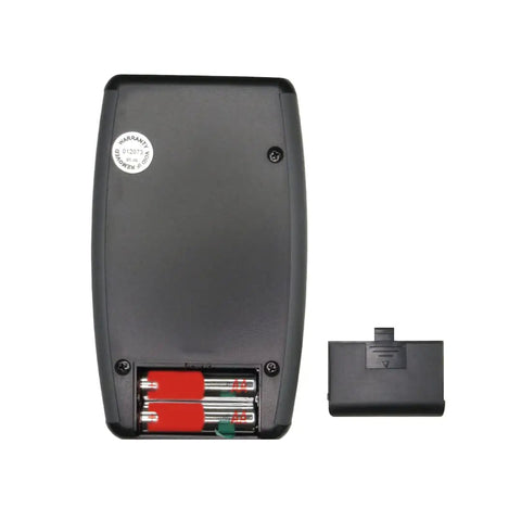 Dope RF Meter Analyzer For Radio Frequency Range 200 MHz To 8 GHz With True Response Detection 400 MHz To 7.2 GHz Calibrated And QC Inspected Includes Sound Signature Analysis For Source ID Three Volume Levels Sound On Off Low EMF, rear view with battery compartment