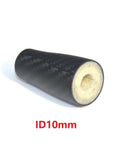 2Pcs 53mm 3K Woven Carbon Taper Grip Handle With PU Inside For Rod Building Component And DIY Rod Repair ID10mm