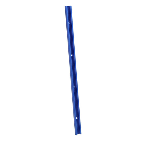 Universal Aluminum T Track 15.7 Inch Double Cut For Woodworking Three Quarter Inch Width Three Eighth Inch Depth Four Mounting Holes Smooth Sliding