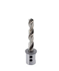 Front view of OSCARBIDE 3/8 in annular cutter with 3/4 in Weldon shank for magnetic drill press