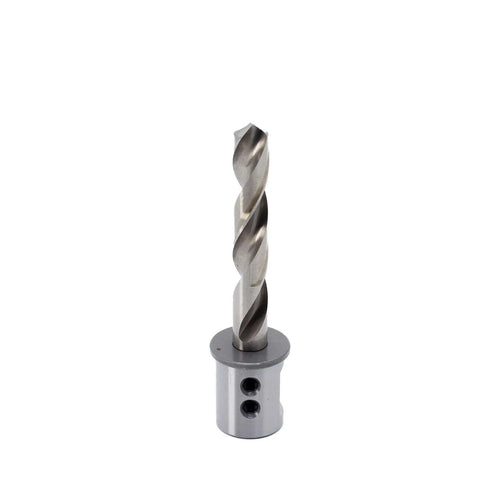 Front view of OSCARBIDE 3/8 in annular cutter with 3/4 in Weldon shank for magnetic drill press