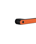 Solid Wood Indoor Door Handle Lock With Silent Hardware For 35-50mm Thick Doors, Orange Finish 60A2 side view