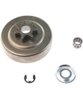 Beefed Up Chainsaw Clutch Drum Sprocket Replacement For Smooth Chain Rotation And Tough Power Transmission Fits Multiple Models For Easy Maintenance Built For Demanding Jobs. metal clutch drum sprocket with bearing and washer