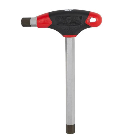 Go-To Journeyman T Handle Hex Key Half Inch Six Inch Length For High Torque Fasteners With Blade Through Handle Design, Soft Touch Grips