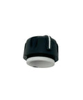 Single black knob from Five Pack Volume Control Knob Caps For APX6000 And APX7000 Handheld Radios, Easy Snap On Replacement Dials For Quick Volume Adjustments