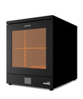 Side view of Game Changer 360 Degree UV Curing Station with clear enclosure and turntable for LCD DLP SLA models.
