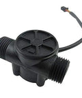 Water Flow Control Meter With LCD Display And Hall Sensor, G1/2 Inch Inlet, Real Time Flow Readout 1-30 LPM Or 0.2-7.5 GPM