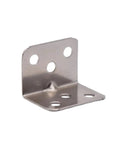 Heavy Duty Stainless Steel L Brackets 100Pcs Right Angle Corner Bracket showing a sturdy stainless steel bracket with holes for mounting.