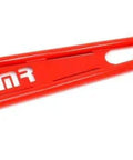 Adjustable Bolt In Torque Arm With 1 Inch DOM Steel For 1982 To 2002 Camaro Firebird Red Finish Heavy Duty Performance Upgrade That Reduces Wheel Hop And Handles Extreme Power Using Factory Differential Mount, red torque arm