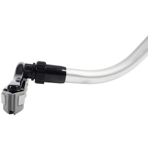 Heavy Duty Wet Dry Squeegee Vacuum Tool With 2 Piece S-Wand For 1.5 Inch Hose shown with silver wand and black connector