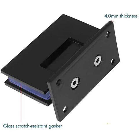 Beefy Stainless Steel Glass Door Hinge For 8-12mm Glass 90 Degree Bidirectional Wall To Glass Shower Door Clamp Rust Resistant