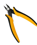 Get The Job Done Right With These Durable Spring Action Diagonal Cutting Pliers. 128Mm wire cutter with yellow rubber grips.