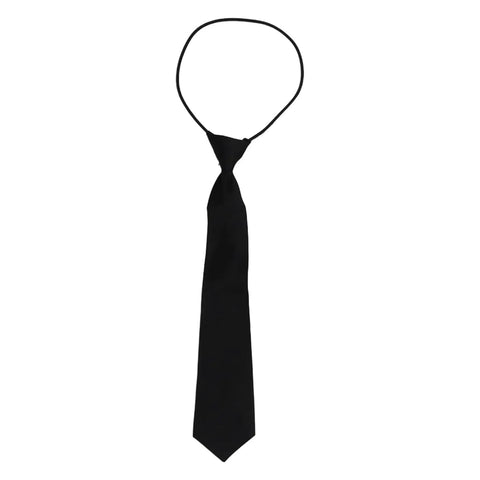 Black tie from Kids Doctor And Scientist Role Play Costume Set With White Lab Coat, ID Card, And Accessories For Ages 5 To 6.