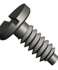 Close-up of a 20 Pack M0.6 X P0.15 X D1.2 X L1.5 mm Micro Machine Screw Slotted Head 316L Stainless Steel for electronics and RC projects