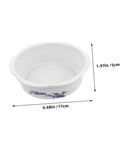 Four Piece Bowl Planter Set For Water Lilies, Lotus And Daffodils Hydroponic Flower Pots For Indoor Gardens, Low Maintenance, No Fuss Watering, Easy Decor For Home Or Office, Versatile Plant Pot Combo white bowl planter, 17cm wide, 5cm high