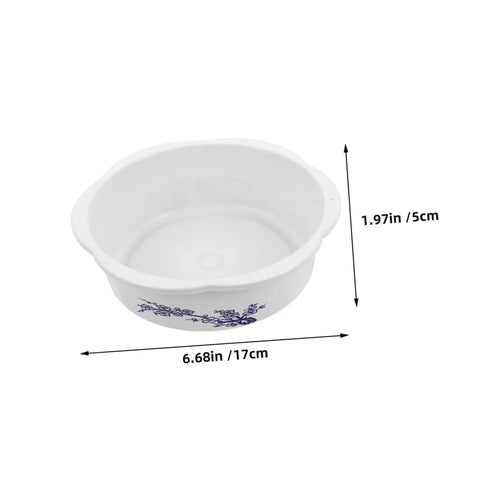 Four Piece Bowl Planter Set For Water Lilies, Lotus And Daffodils Hydroponic Flower Pots For Indoor Gardens, Low Maintenance, No Fuss Watering, Easy Decor For Home Or Office, Versatile Plant Pot Combo white bowl planter, 17cm wide, 5cm high