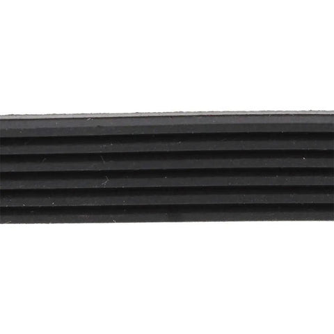 Close-up of Top Load Washing Machine Drive Belt Replacement 37 1/4 Inch 6 Rib Black Rubber Power Transmission Belt
