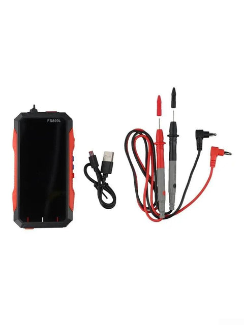 Rechargeable Smart Digital Multimeter Tester For Home And Industrial Electrical Projects with test leads and charging cable