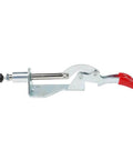 Heavy Duty Vertical Toggle Clamp For 90Kg Load, galvanized steel body with ergonomic handle side view
