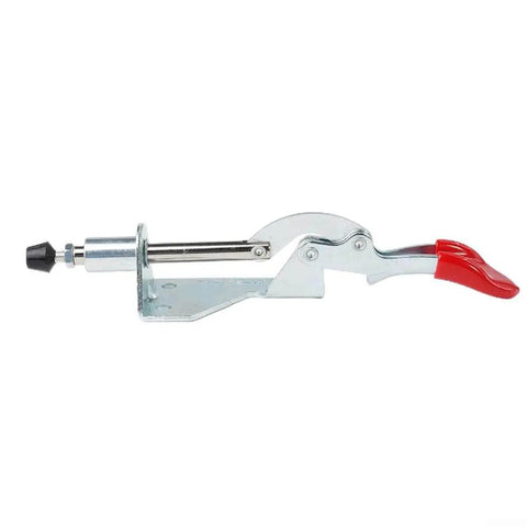 Heavy Duty Vertical Toggle Clamp For 90Kg Load, galvanized steel body with ergonomic handle side view