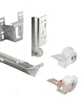 22-5/8 Inch Mono-Rail Drawer Slide Kit in Galvanized Steel, Heavy-Duty Replacement Tracks for Cabinets, Universal Tri-Roller System, 20 Lb Load, Go-To Single Pack, Easy Install and Smooth Glide with track and roller parts