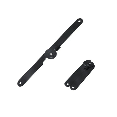 180 Degree Rotatable Lid Hinges, 9 Inch Folding Hinges, Beefed Up Heavy Duty Reinforced 4 Pack For Toolboxes Chests And Storage Lids, Durable Steel Construction With Smooth Operation, black folding hinge set