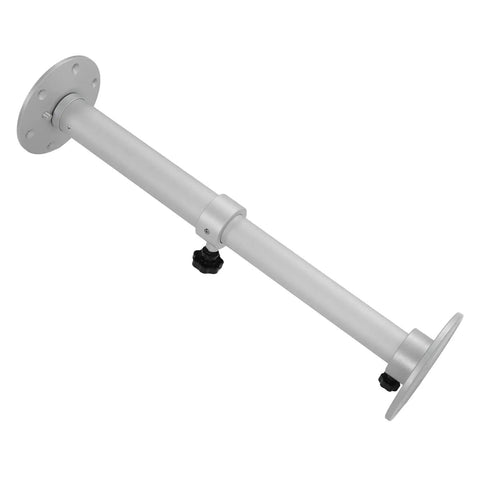 Detachable Adjustable Table Leg Lightweight Portable for RVs Yachts and Home Use Frosted Silver Aluminum Alloy Sturdy 445 to 685 mm