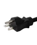 Six Foot 12 AWG 5-20P To 5-20R Heavy Duty Durable Extension Cord UL Listed 20A 125V T Blade Cable plug close-up