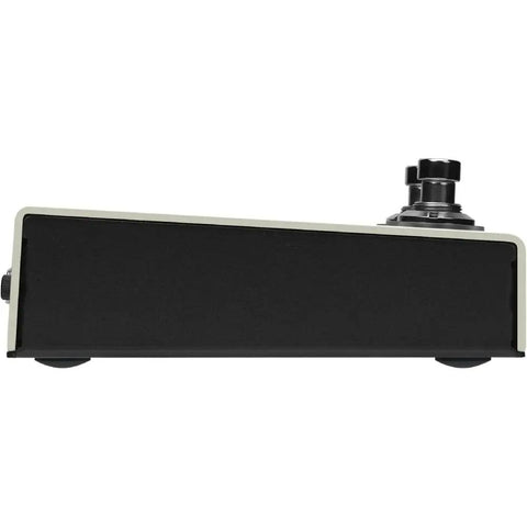 Side view of Ampero Mini MP50VN Guitar Multi Effects Processor with touch screen, compact and modeler features visible.