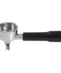 51mm Stainless Portafilter Handle Replacement For Donlim Espresso Machines Fit Double Spout Bottomless Portable Coffee Maker Accessory Durable Plastic And Metal Construction Plug N Play Easy Install, black handle