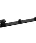 Black Sliding Barn Door Hardware Kit For Cabinets Two Pieces Heavy Duty Metal Rails For Wardrobes And Pet Houses Corrosion Resistant Sandblasted Finish