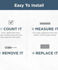 Installation guide for Brushed Nickel Cabinet Handles 10 Pack 3 Inch Center To Center Drawer Pulls with step-by-step instructions.