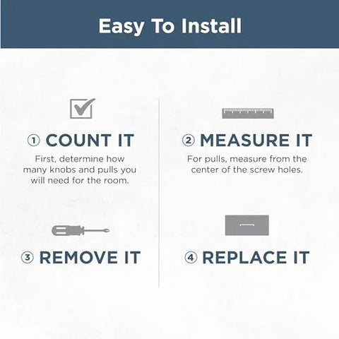 Installation guide for Brushed Nickel Cabinet Handles 10 Pack 3 Inch Center To Center Drawer Pulls with step-by-step instructions.