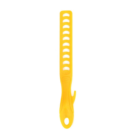 Durable 9 Inch Paint Roller Kit With Extended Telescopic Pole And Non Slip Grip For Knocking Out High Ceilings And Quick Wall Refreshes Without Any Ladder Hassle. Yellow paint roller handle with grip.