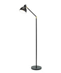 Go To Modern Adjustable Floor Lamp For Living Room Bedroom And Office Black Standing Lamp With Bronze Accents 54.5 Inches Tall