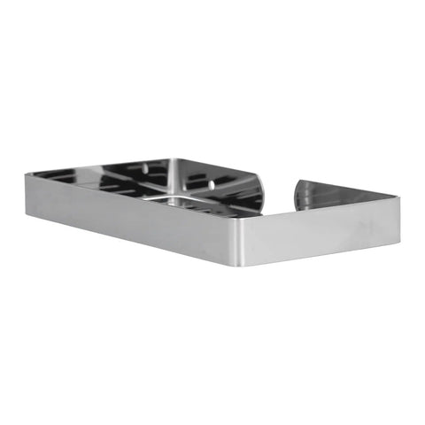 Stainless Steel Wall Mounted Soap Dish With Self Draining Design, Rustproof Bathroom Tray For Shower Or Sink, Durable Organizer For Home, Hotel Or Homestay, Includes Handy Tool Kit, silver wall-mounted tray