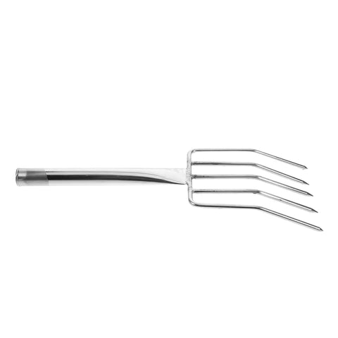 Small Stainless Steel Garden Fork For Ladies, Lightweight Digging Fork For Planting shown on a plain background