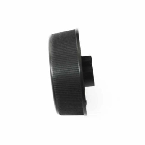 Side view of Easy Install Volume Knob Cap For Digital Pianos 25mm Replacement Dial Durable Black PP Material No Fuss Fit For VU43240R