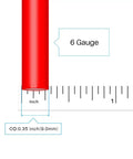 6 Gauge Silicone Wire Dual Color Pack 25 Ft Red And 25 Ft Black Ultra Flexible 3200 Strand 0.08mm Tinned Copper Wire