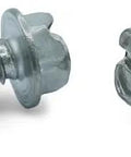 Size 12 By 3/4 Inch Type AB Sheet Metal Screws Slotted Hex Washer Head 18-8 Stainless Steel 2000 Count Carton RoHS Compliant For Metal To Metal Fastening