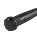 Forged Broad-Head Bull Pin 1-1/16 Inch With Heat-Treated Steel And Black Finish Made In USA Beefy Heavy-Duty Tool angled head close-up