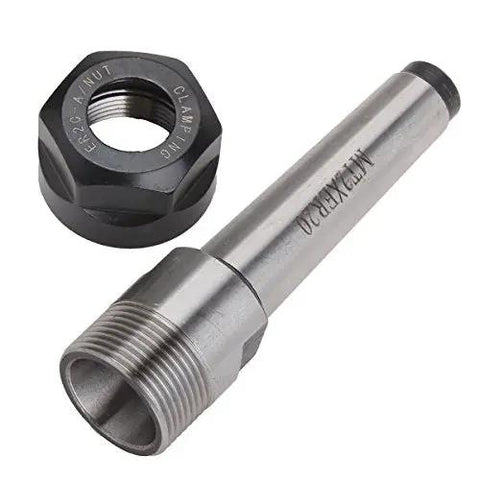 ER20 MT2 Collet Chuck Holder With M10 Drawbar For CNC Milling And Lathe, 34mm Lock Nut Diameter, Precision Ground