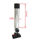 Rugged Heavy Duty Aluminum Rocket Launcher Rod Holder With 90 Degree Gunnel Track System, Fully Adjustable 360 Degree Rotation And Tilt, Over 9 Inch Tubing, Marine Grade CNC Machined, Built For Versatrack And Lund Ranger Lowe Boats, 9.13-inch tube