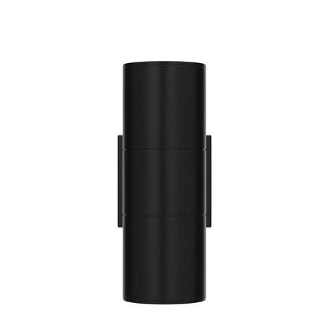 Exterior Double Up Down Outdoor Wall Lights With Remote Control, RGB Color Changing Smart LED Cylinder shown front view