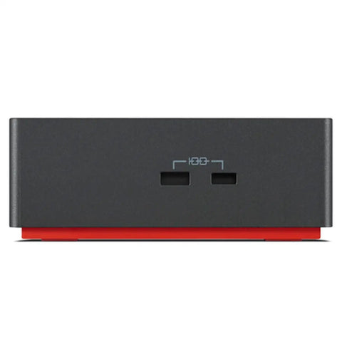 Slick Grind Ready Workspace Bundle Featuring Universal Smart USBC Docking Station with ports and red base.