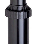 Gear Drive Sprinklers Are A Total Game Changer For Patchy Lawns, Black pop-up sprinkler with adjustable rotor head.