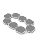 Expandable Light Gray Lazy Susan Turntable For Rectangular Dining Tables showing smooth surface and design for effortless serving.