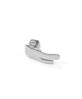 FIKLOTA 10mm low-shank straight-stitch presser foot, silver metal, side view