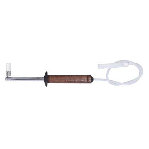 Espresso Machine Cleaning Brush With Detachable Head, High Temp Steam Tool, Fast Heat Dissipation, Walnut Handle, Barista Grade
